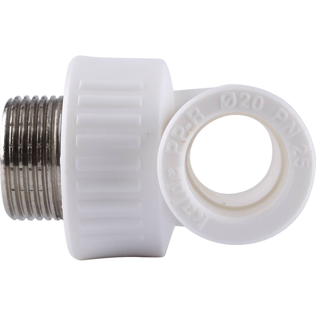 Тройник Kalde с наружной резьбой для полипропиленовых труб 20x3/4, 3222-tmo-200c20