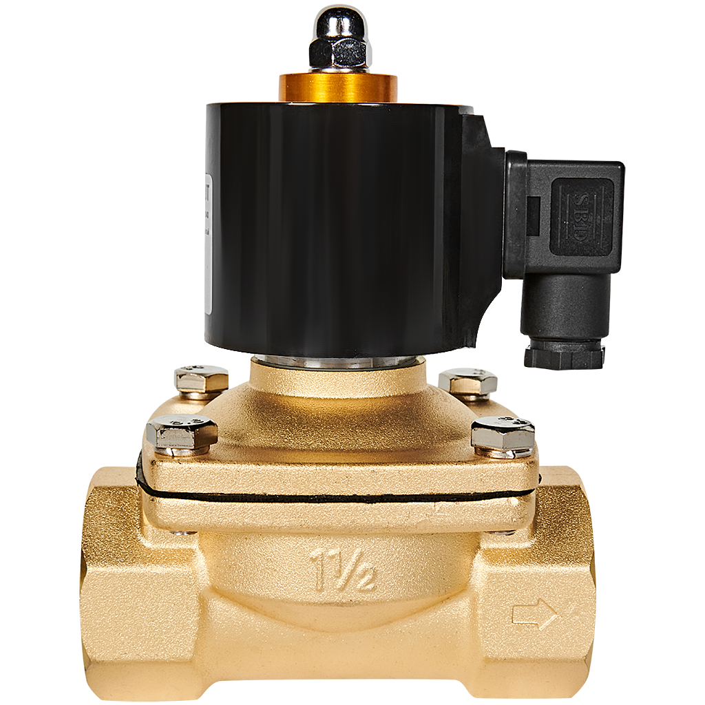 Клапан соленоидный (электромагнитный) STOUT прямого действия НЗ 220В G1 1/2 SSV-0010-220040