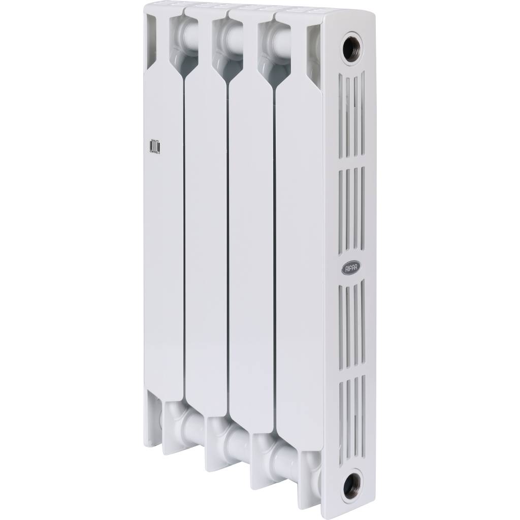 Радиатор биметаллический RIFAR SUPReMO 500 4 секции боковое подключение (белый RAL 9016), 4RS50-4
