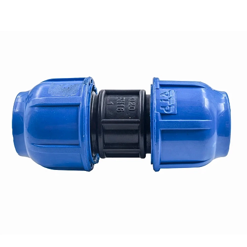 Муфта компрессионная, полипропилен 20, для полиэтиленовых труб, РТП