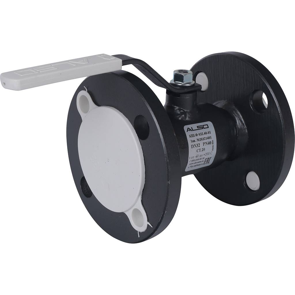 Кран шаровой ALSO КШФ Ду32 Ру 4,0 МПа из Ст.20, КШ.Ф.032.40-01
