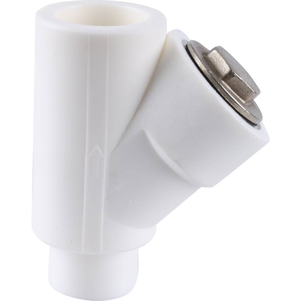 Фильтр Kalde для полипропиленовых труб (ВН-НР, d=32) для полипропиленовых труб под сварку (цвет белый), 3222-flt-320000