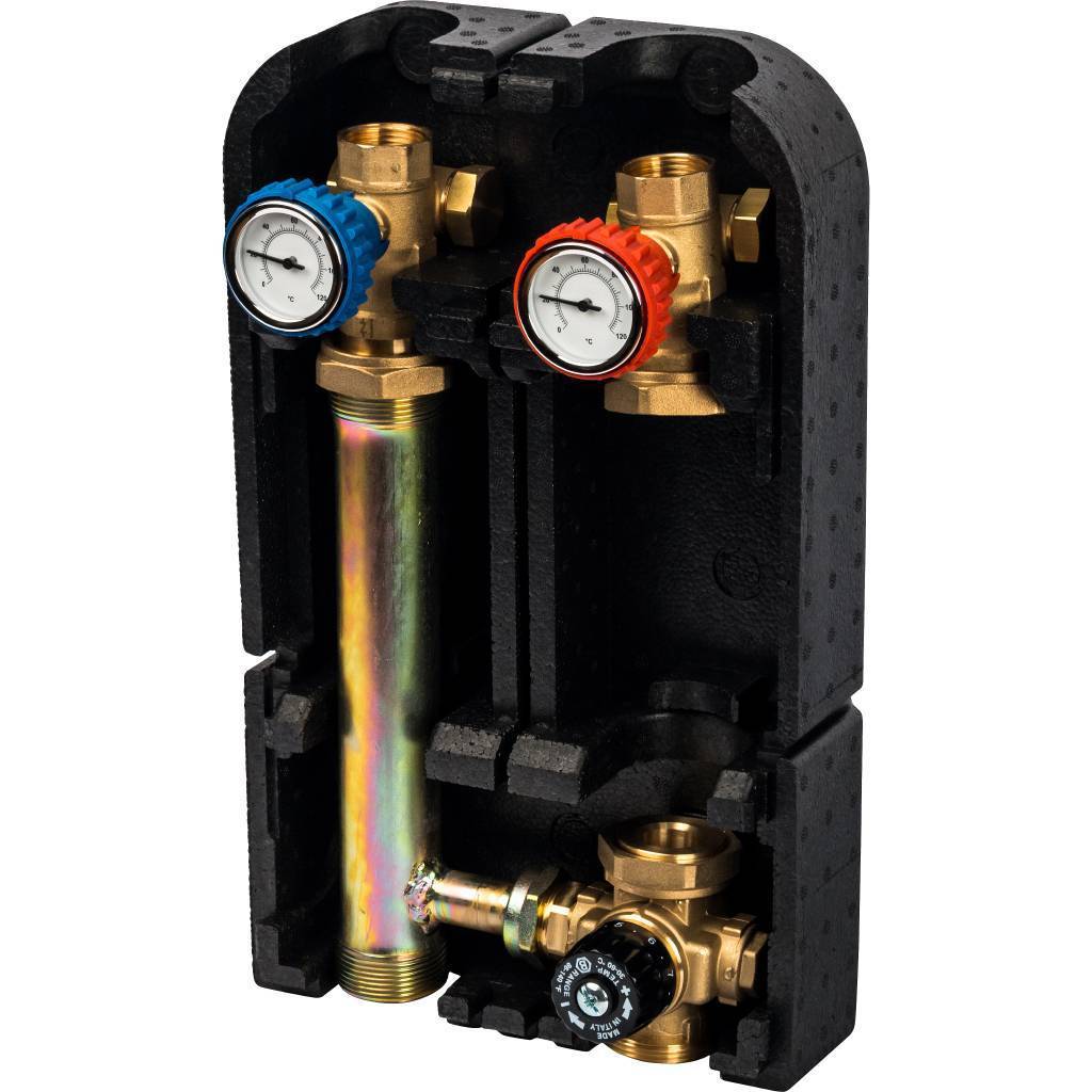 Насосная группа STOUT SDG-0002 со смесителем 1 без насоса, SDG-0002-002501