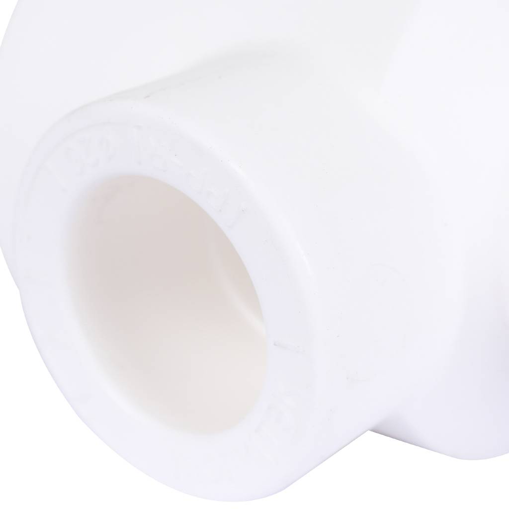 Тройник переходной Политэк 32х20х20 для полипропиленовых труб под сварку (цвет белый), 9300322020