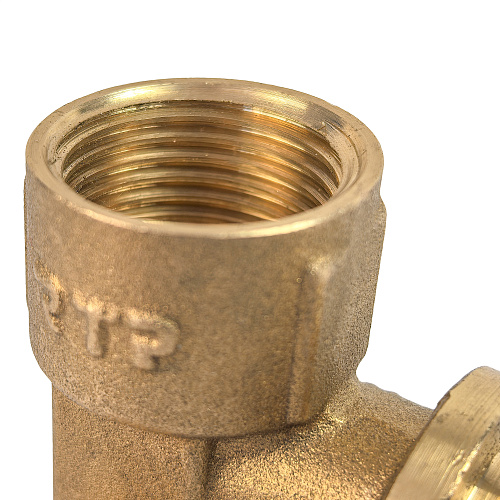 Водорозетка аксиальная, латунь, внутренняя резьба,20х1/2, желтый, RTP