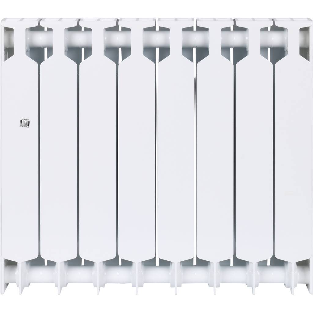 Радиатор биметаллический RIFAR SUPReMO 500 8 секций боковое подключение (белый RAL 9016), 4RS50-8