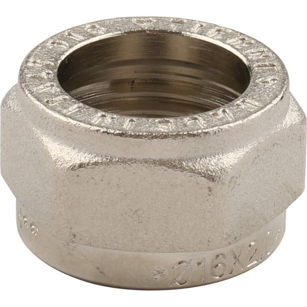 Угольник TIEMME с наружной резьбой (16х2.0х1/2) для металлопластиковых труб винтовой, 1600013