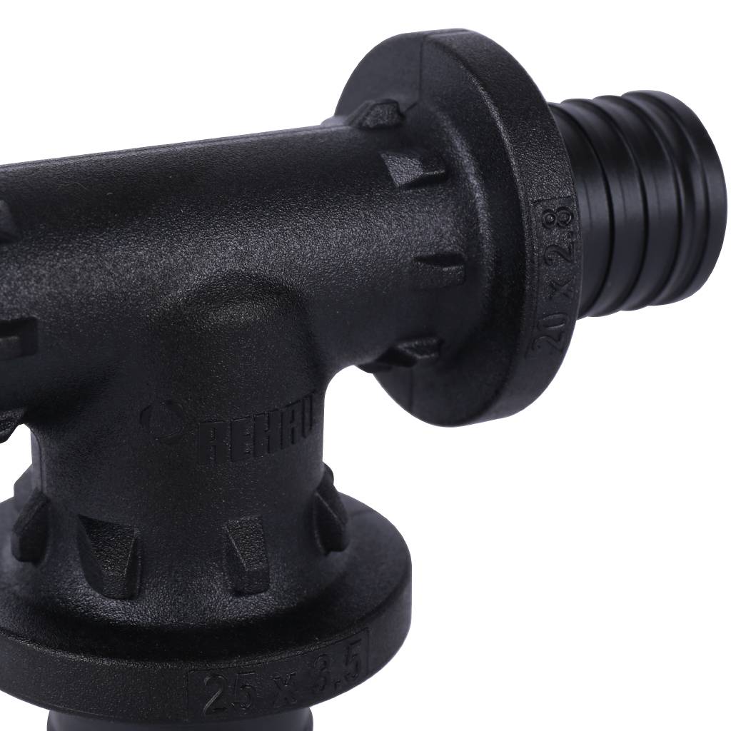 Тройник РЕХАУ RAUTITAN с увеличенным боковым проходом 20-25-20 PX, 11601041001