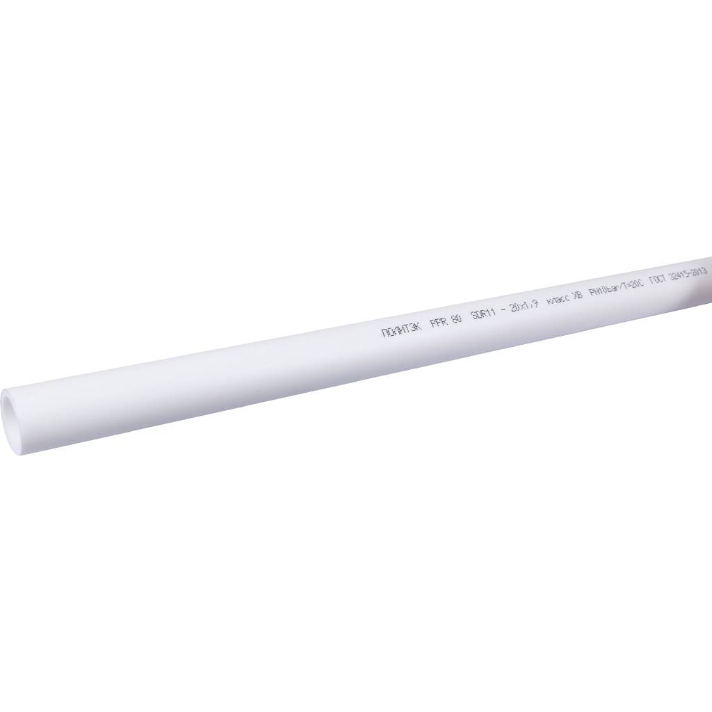 Труба полипропиленовая Политэк d=20x1,9 (PN 10) (Длина: 4 м), 90201020019