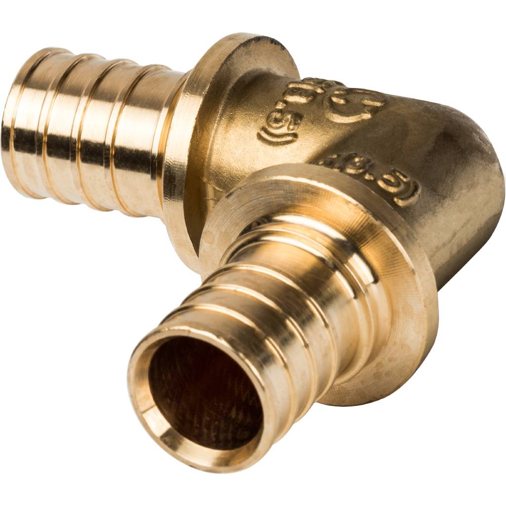 Угольник STOUT 90° 25 для труб из сшитого полиэтилена аксиальный, SFA-0007-000025