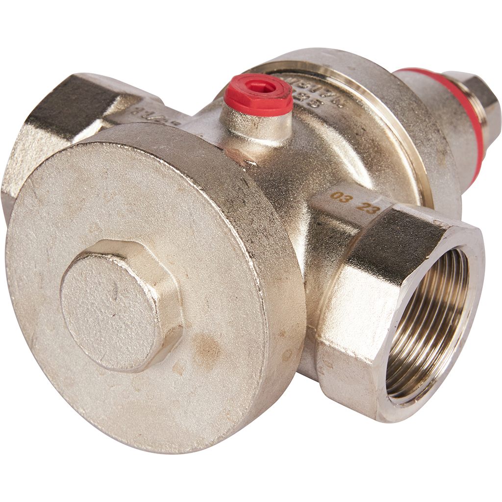 Редуктор давления ROMMER PN25 вн/вн 1 1/4  с выходом под манометр, RVS-0008-000032