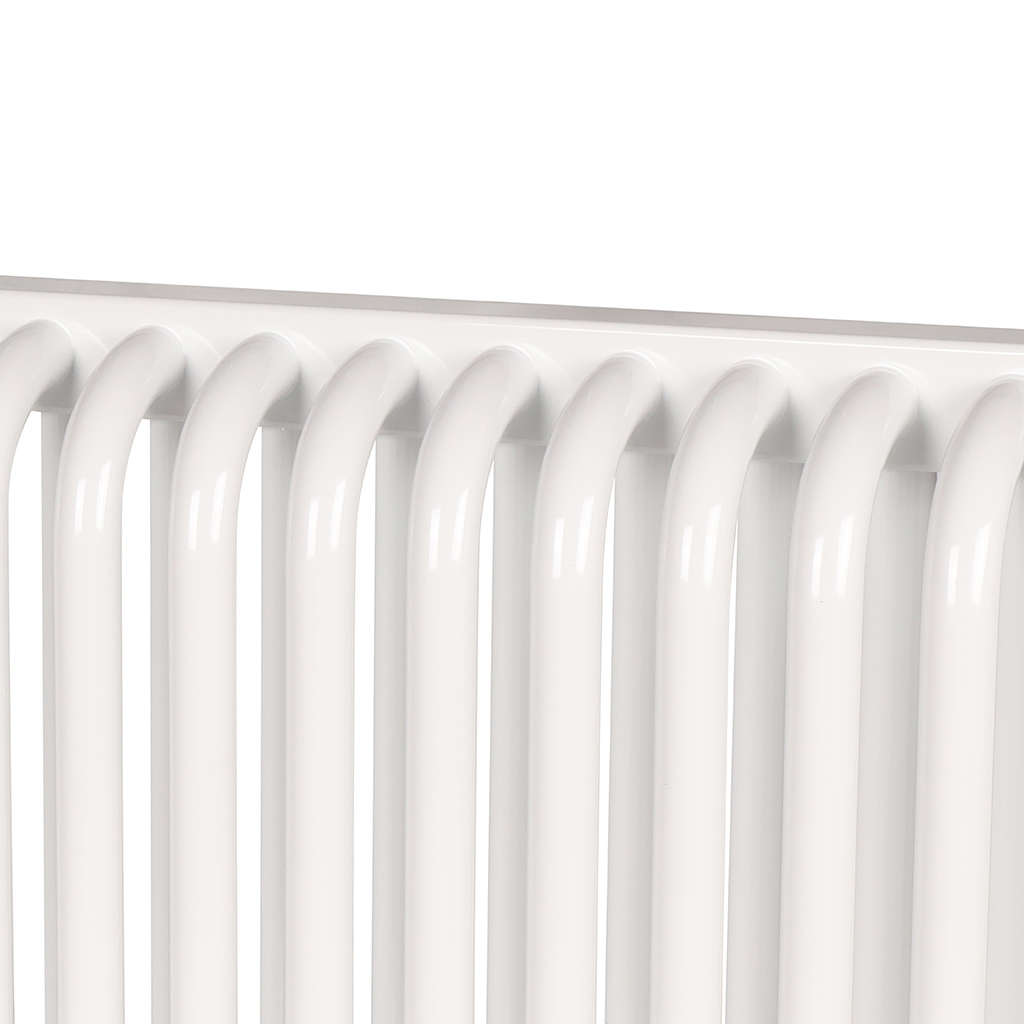 2-х трубчатый радиатор стальной ROMMER RST 2030/24 секции нижнее правое подключение RAL9016, RST-203024-020