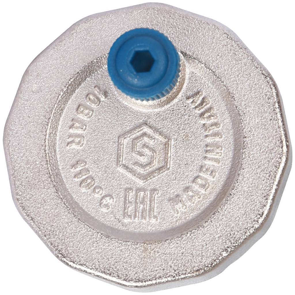 Воздухоотводчик автоматический вертикальный выпуск STOUT нар.р. 3/4 никель