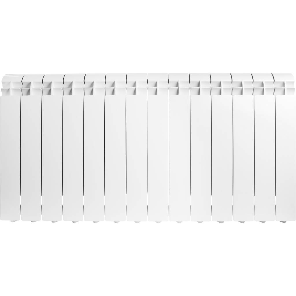 Радиатор алюминиевый Global VOX- R 500 14 секций боковое подключение (белый RAL 9010), VX05001014
