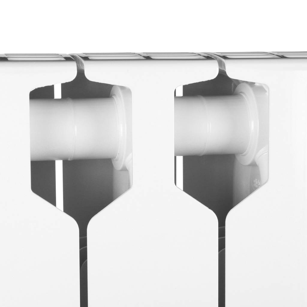 Радиатор биметаллический RIFAR SUPReMO 800 4 секции боковое подключение (белый RAL 9016), 4RS80-4