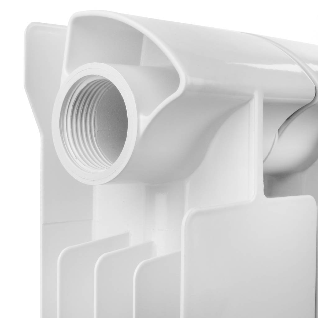 Радиатор биметаллический Global STYLE EXTRA 500 8 секций боковое подключение (белый RAL 9010), STE05001008