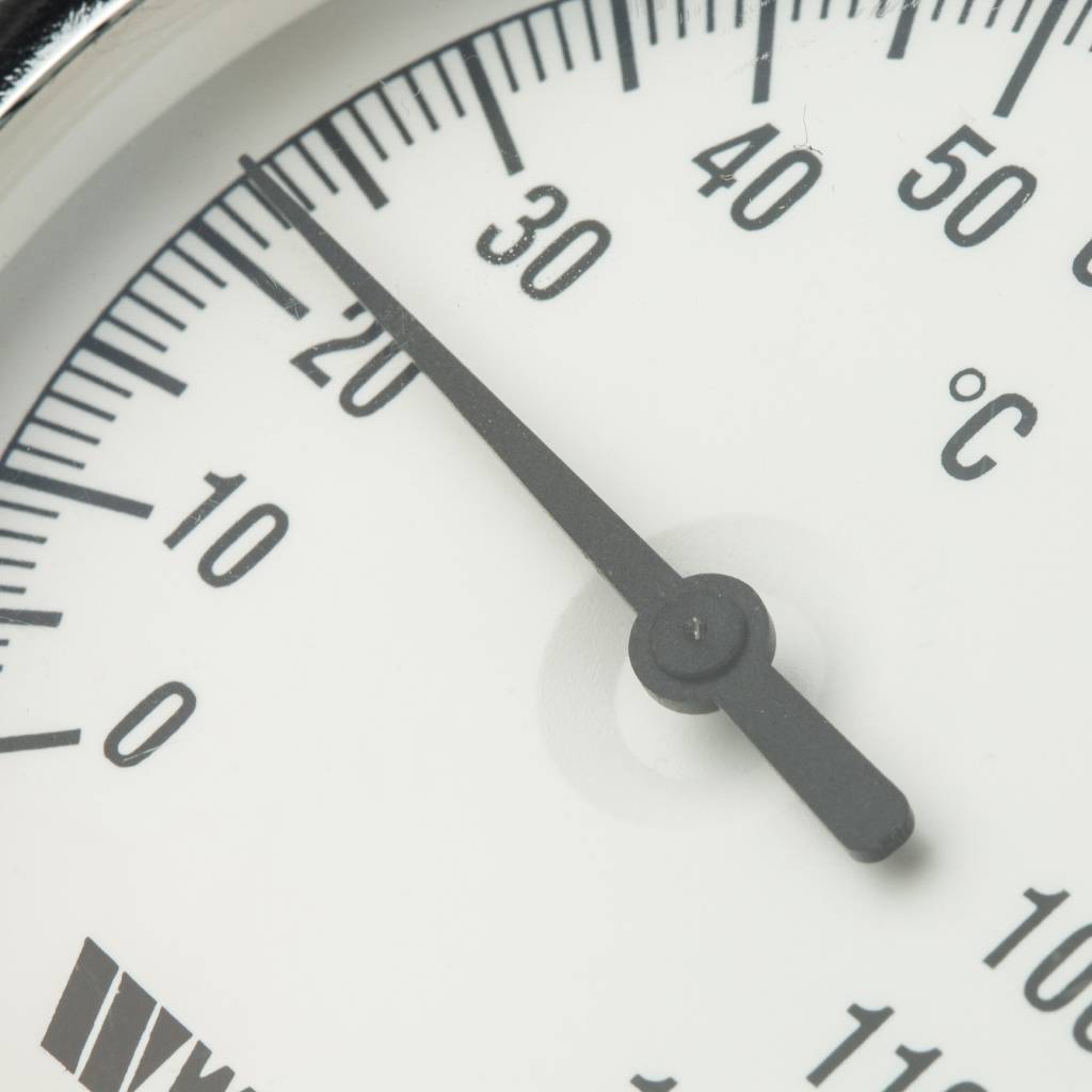 Термометр биметаллический WATTS с погружной гильзой 80 мм