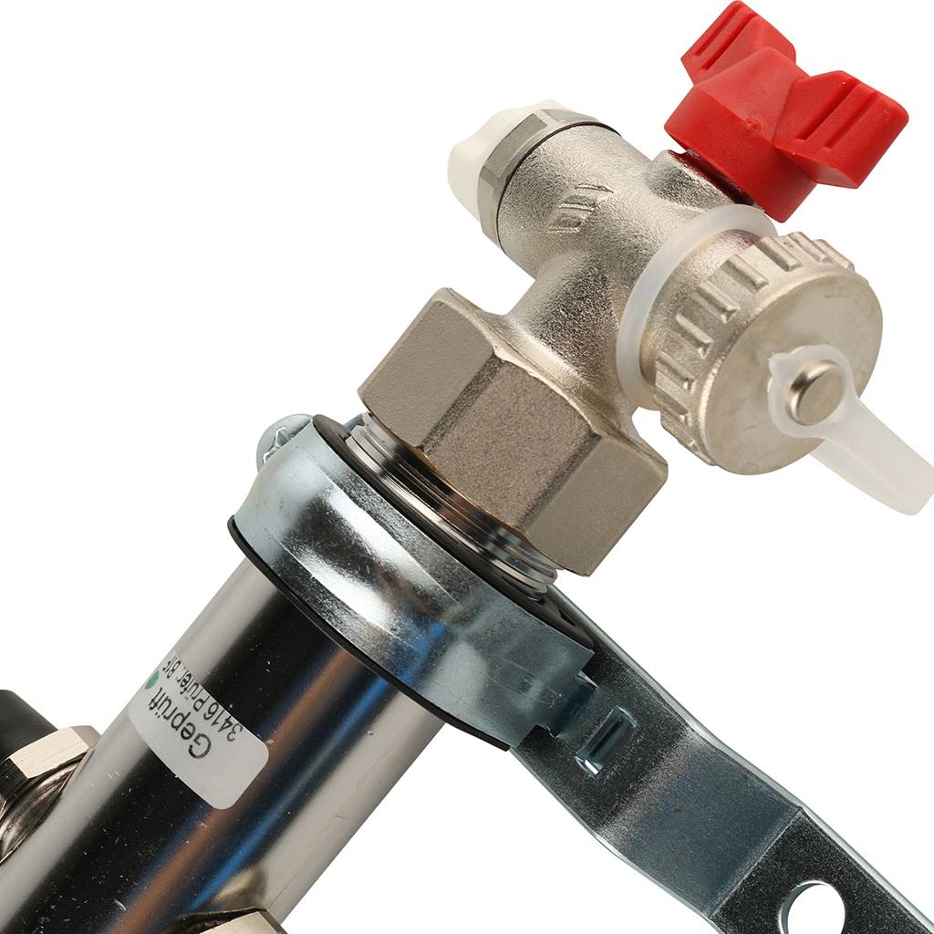 Распределительный коллектор РЕХАУ RAUTHERM S HKV на 6 контуров нерж .сталь (без шаровых кранов), 12180611001