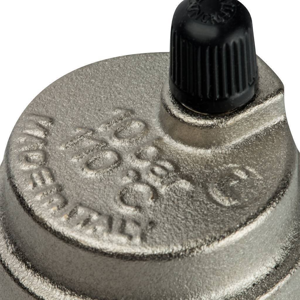 Регулируемый концевой фитинг для коллектора STOUT 1 с дренажным вентилем автоматический воздухоотводчик