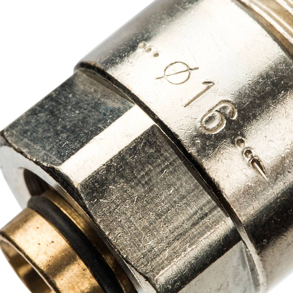 Тройник переходной Prandelli Multyrama (20.2х20.2х16.2) для металлопластиковых труб винтовой, 103.32.44.1