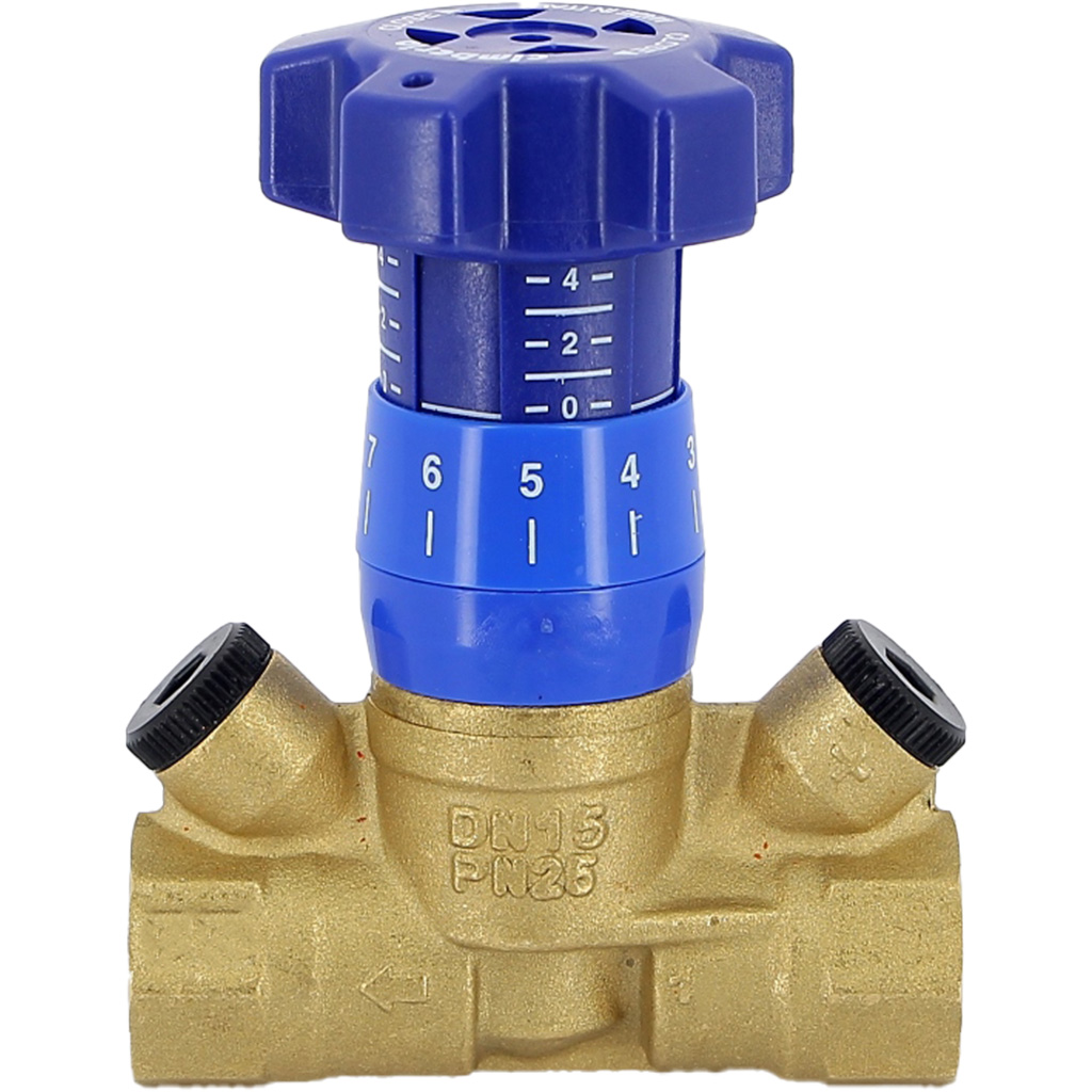 Клапан балансировочный Cimberio 787R 3/4 PN25 BB ручной без изм. ниппелей, CIM 787R 34