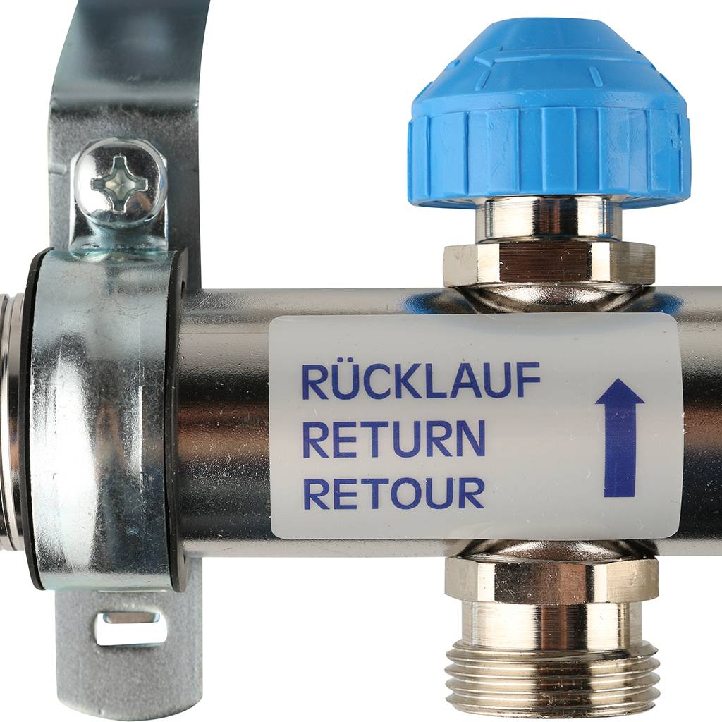 Распределительный коллектор РЕХАУ RAUTHERM S HKV-D на 5 контуров (нерж .сталь), 12080511002