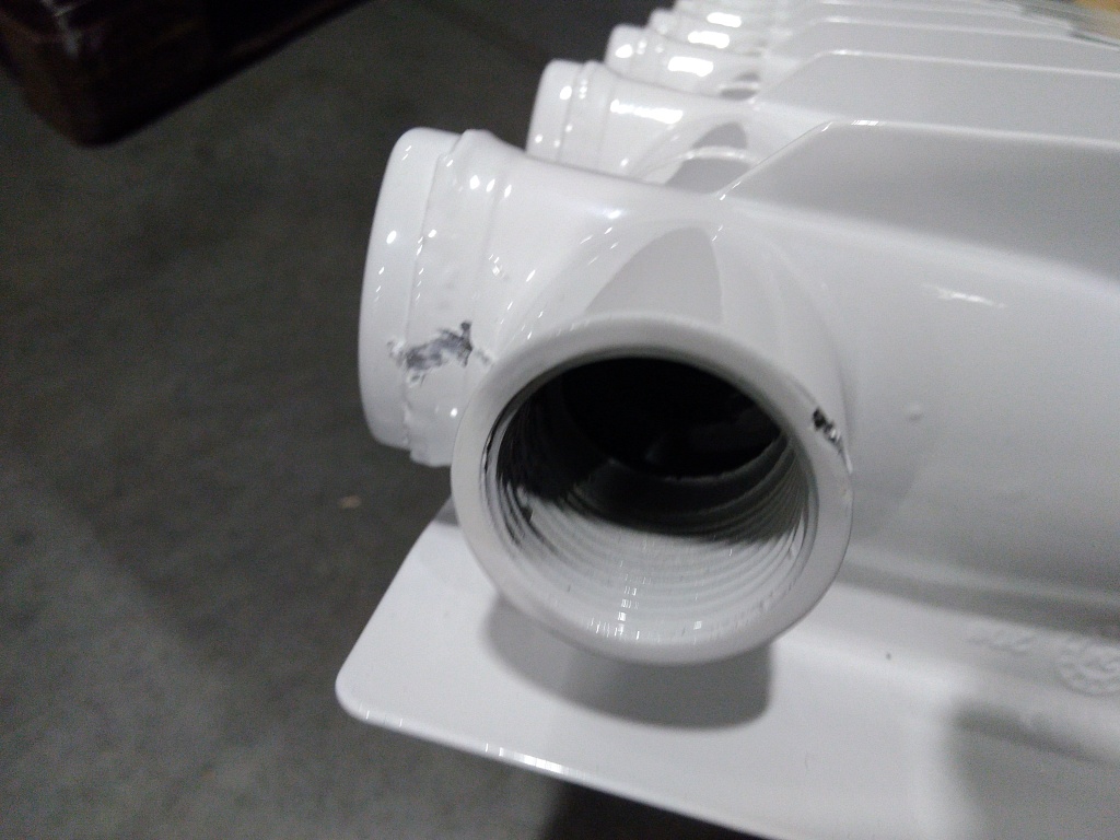 Уцененный товар (замятия, трещина, сколы краски (БОЙ СКЛАДА)): Радиатор алюминиевый ROMMER Profi 500 8 секции (AL500-80-80-100) (RAL9016), RAL-1210-050008