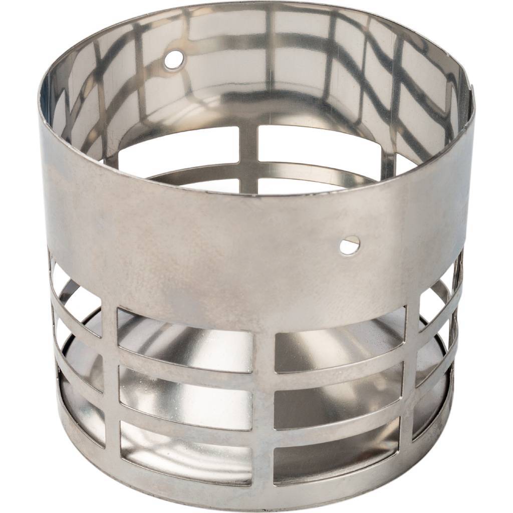 *SCA-0080-010004 STOUT Элемент дымохода решетка из нержавеющей стали DN80 для дымоотводящей трубы