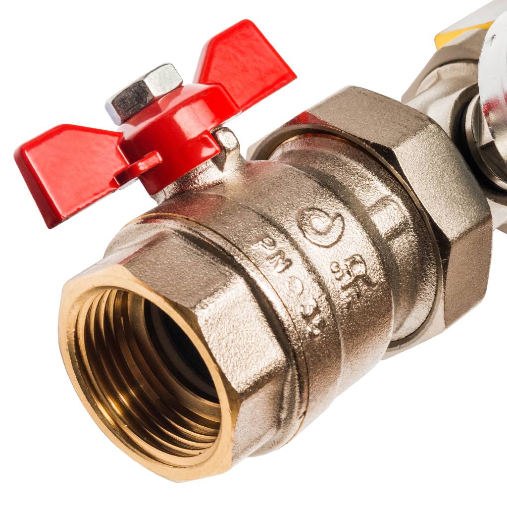 Распределительный коллектор из латуни без расходомеров STOUT 10 выходов