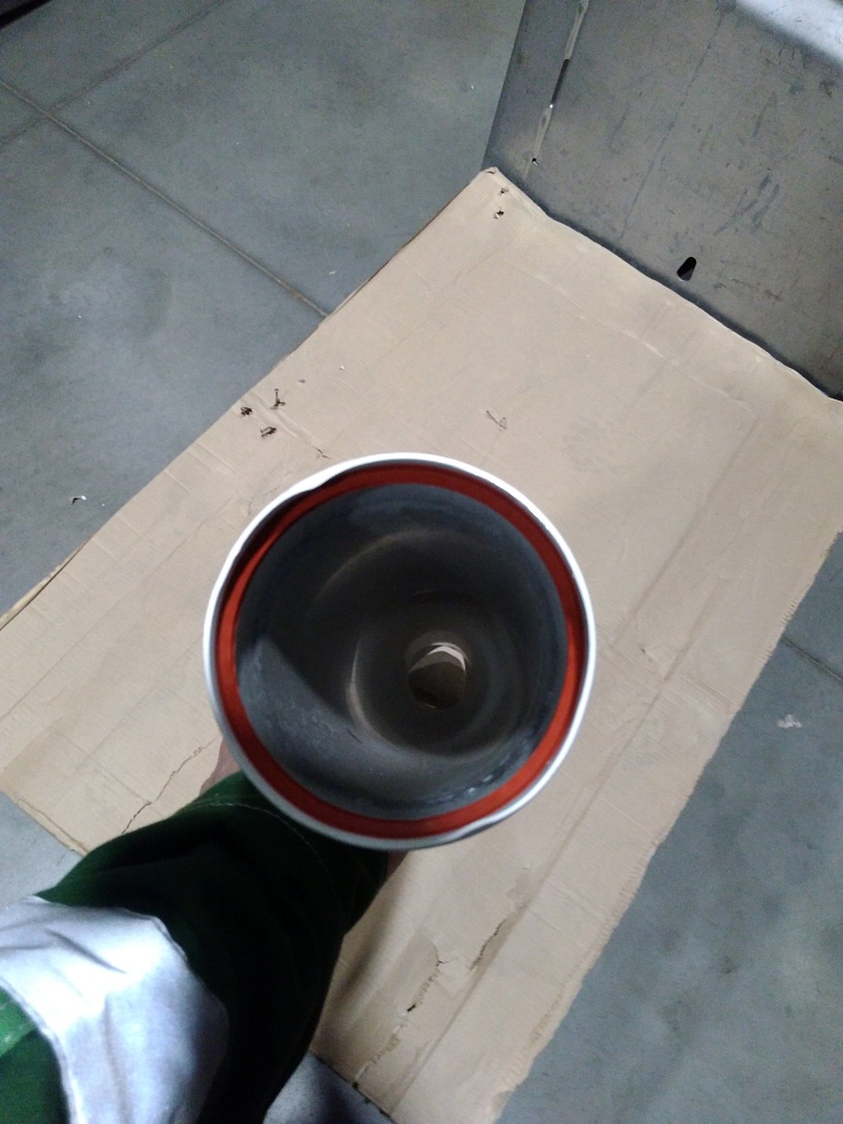 Уцененный товар (вмятины): *SCA-0080-001000 STOUT элемент дымохода DN 80 труба 1000 мм п/м