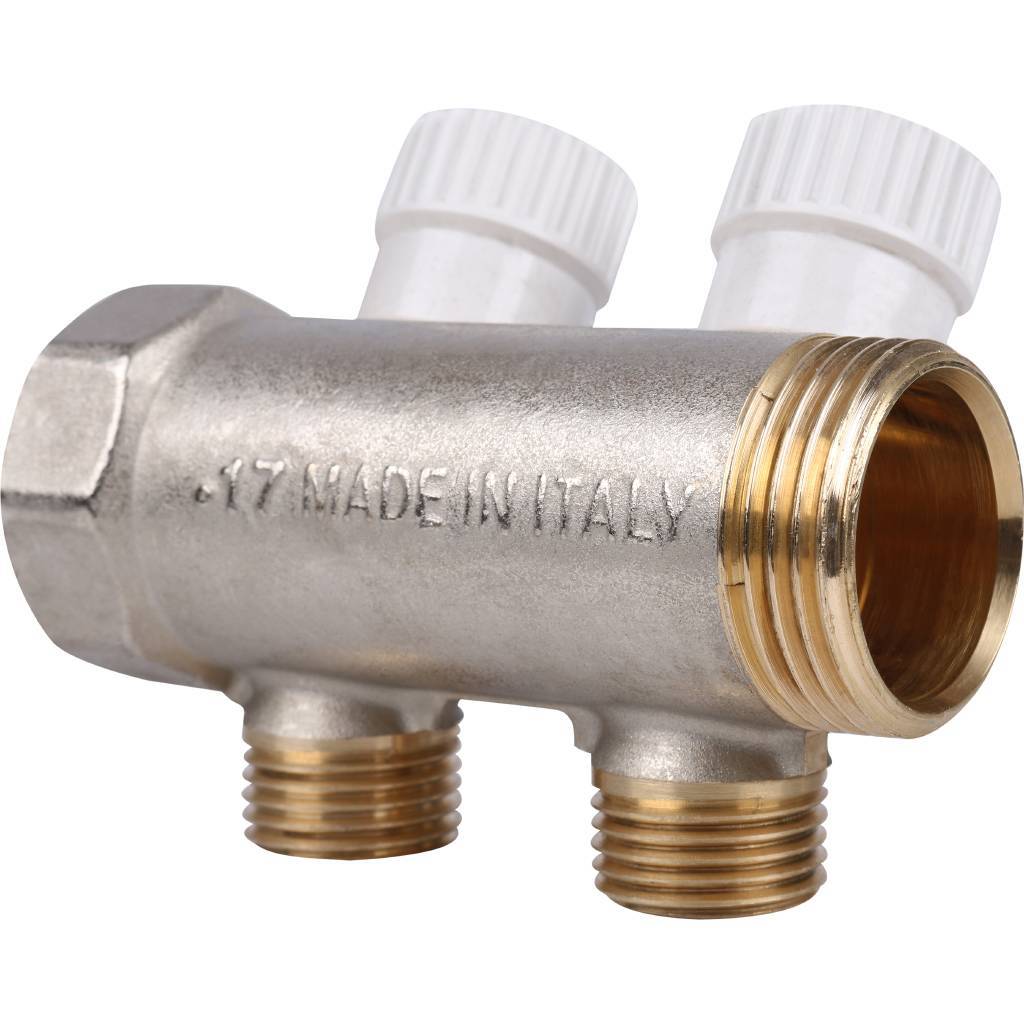 Коллектор распределительный STOUT 1 , 2 отвода 1/2