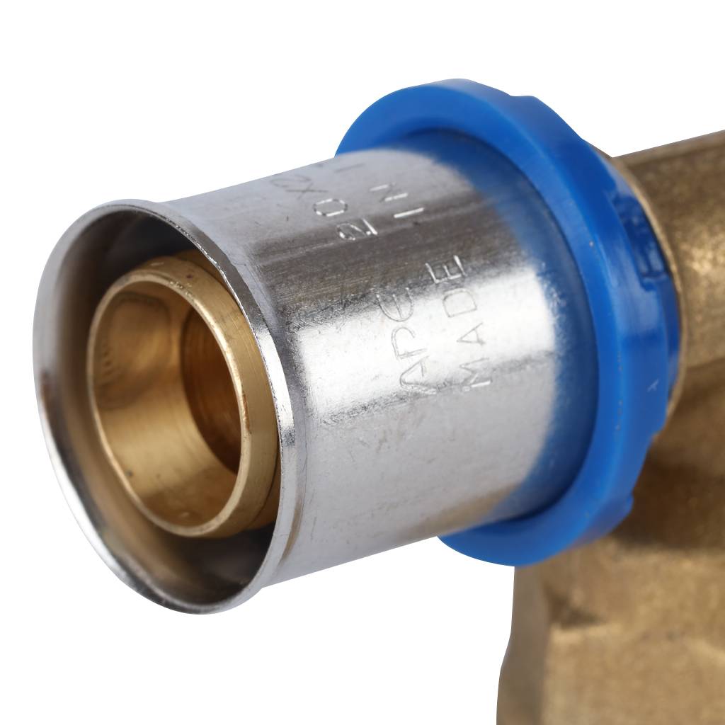 Тройник-переходник APE с внутренней резьбой 20х1/2 х20 для металлопластиковых труб прессовой, ARL2103202