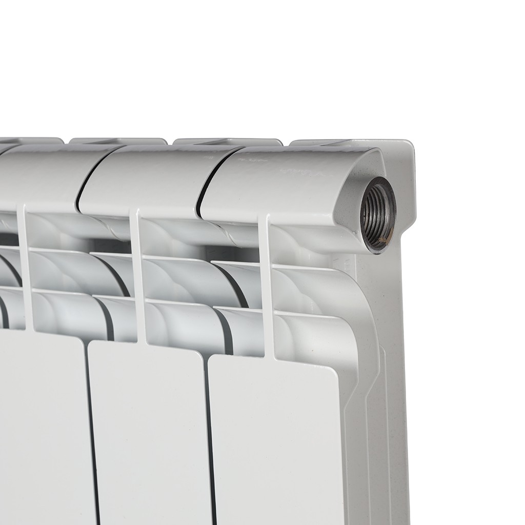 Радиатор алюминиевый STOUT VEGA 500 6 секций боковое подключение (белый RAL 9016), SRA-1310-050006