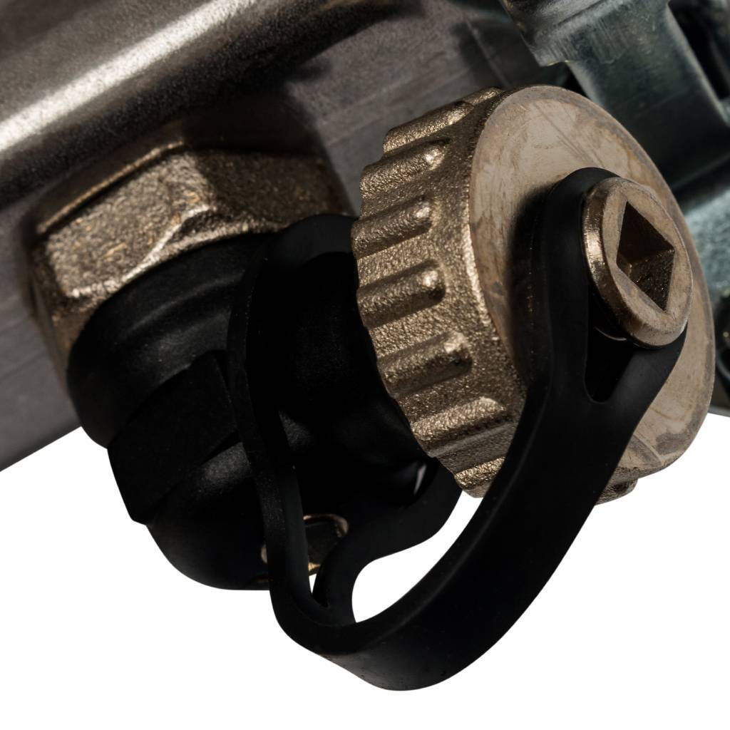 Коллектор из нержавеющей стали без расходомеров, с клапаном вып. воздуха и сливом STOUT 2 выхода, SMS-0932-000002