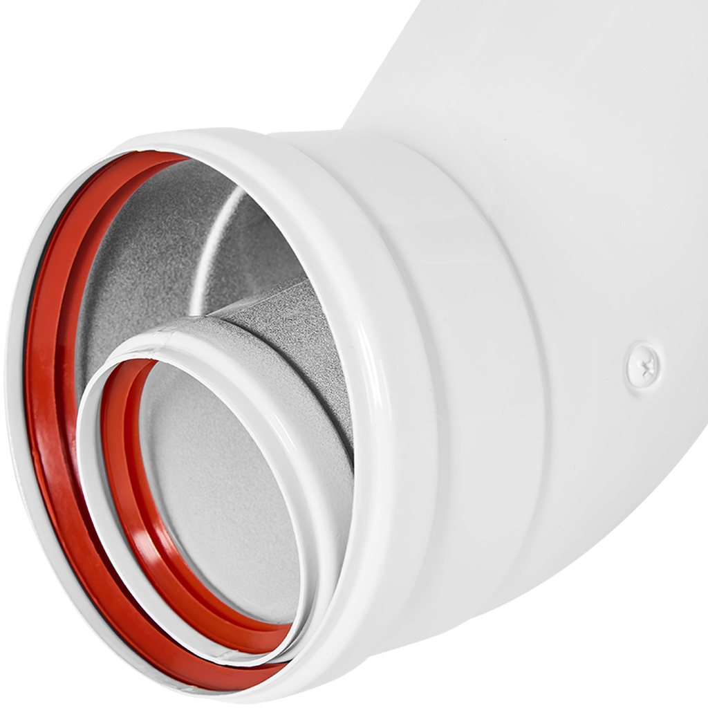 STOUT SCR-6010-000045 STOUT Отвод 45° традиц. коакс. D60(п-м)/100(п-м), SCR-6010-000045