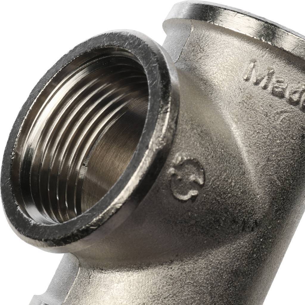 Тройник STOUT ВВ никелированный 1, SFT-0020-000001