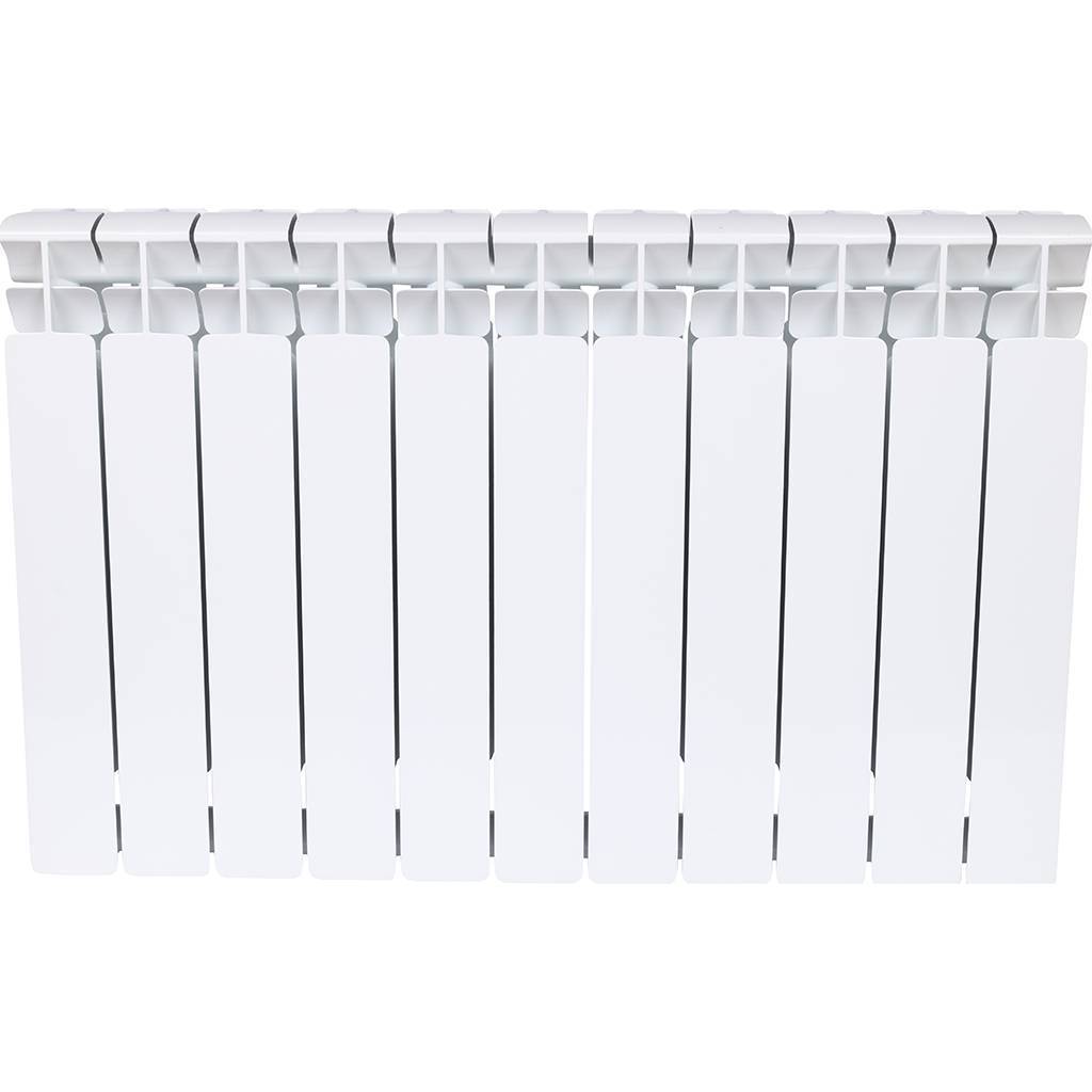 Радиатор биметаллический RIFAR BASE 500 11 секций боковое подключение (белый RAL 9016), 1RB50-11