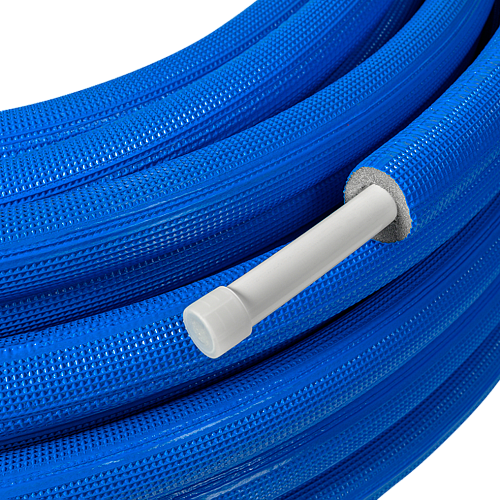 Труба EVOH PE-Xa в изоляции 16х2,2х 6, 100м синяя, RTP