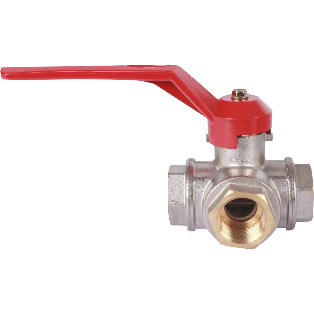 Кран шаровый Itap 128 1 трехходовой тип «Т» стандартный проход (рычаг)