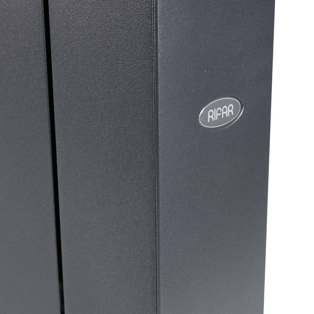 Радиатор биметаллический RIFAR SUPReMO 350 14 секций боковое подключение (Цвет ТИТАН), 4RS35-14-TI