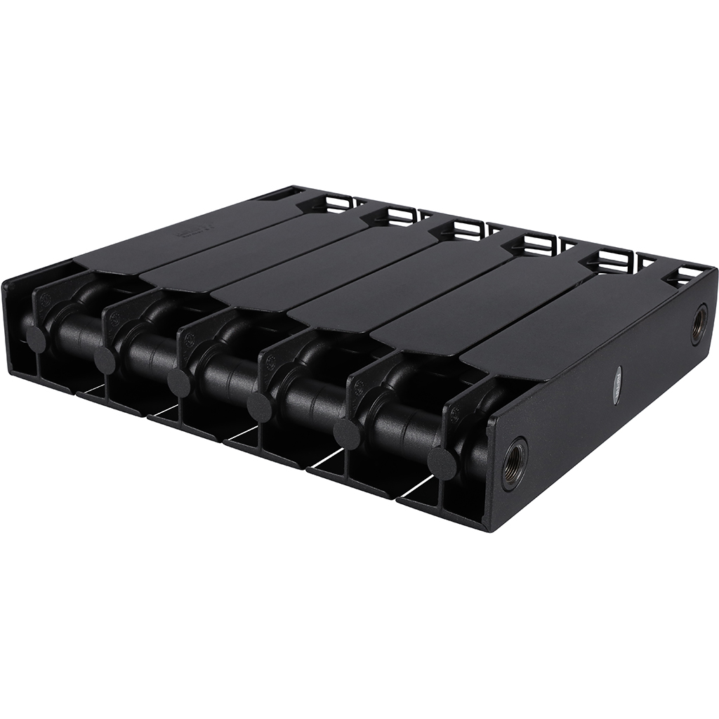 Радиатор биметаллический RIFAR SUPREMO VENTIL 350 SVR 6 секций нижнее правое подключение (Цвет АНТРАЦИТ), 4RS35.VR-6-AN