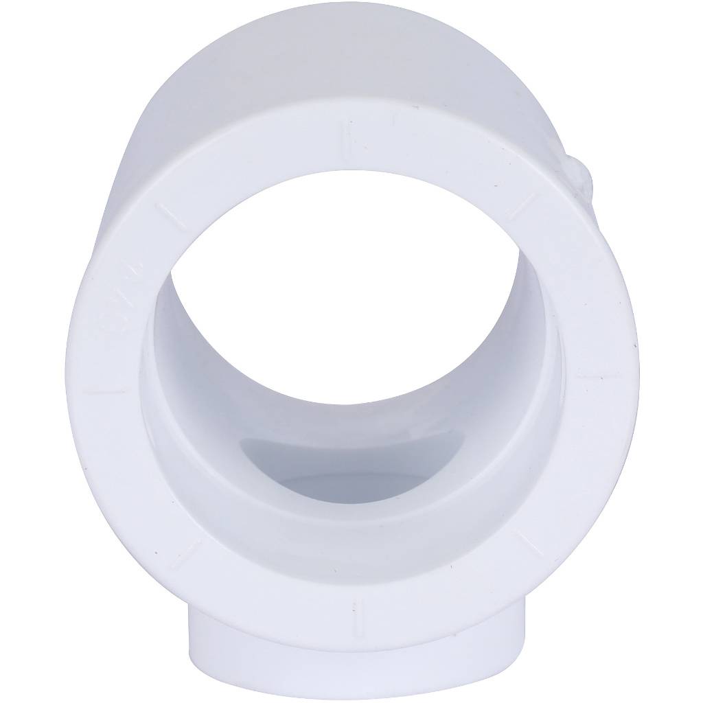 Тройник переходной Политэк 40х25х40 для полипропиленовых труб под сварку (цвет белый), 9300402540