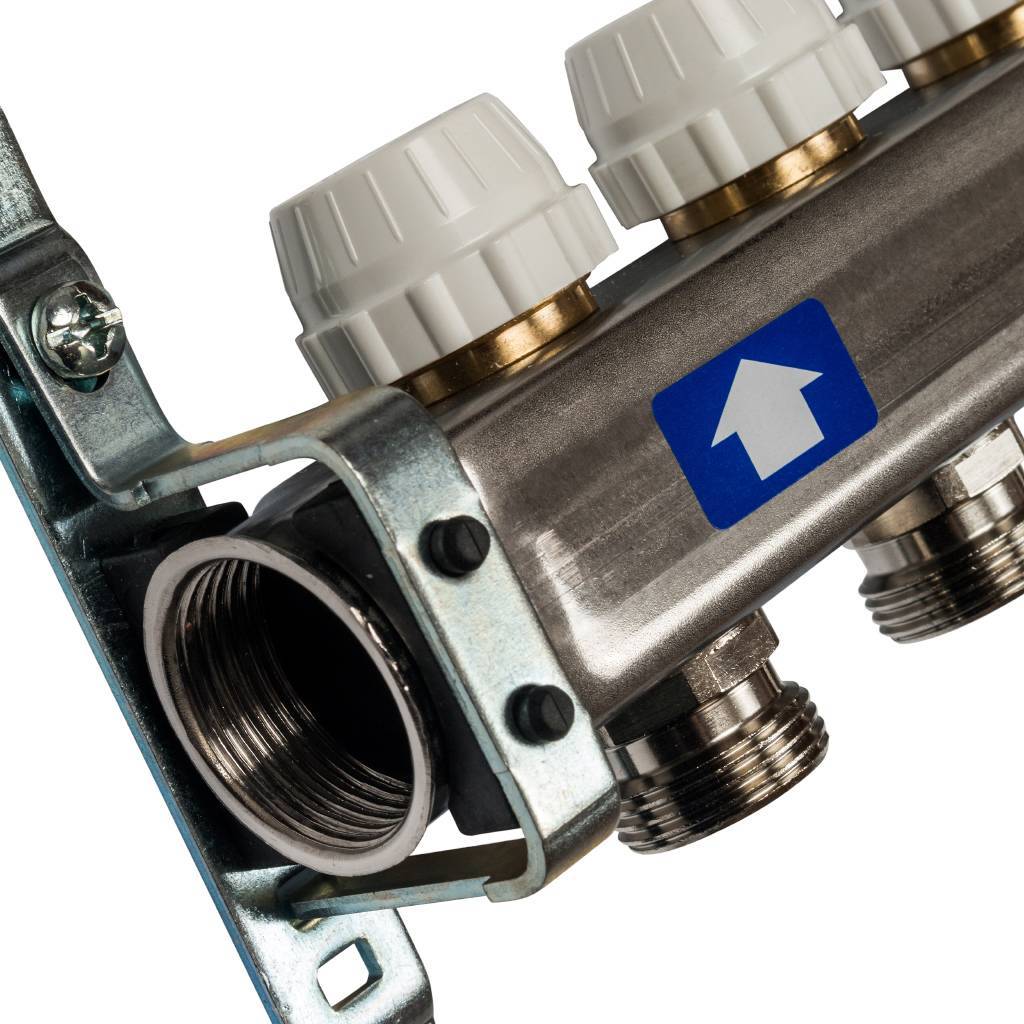 Коллектор из нержавеющей стали без расходомеров STOUT 11 выходов