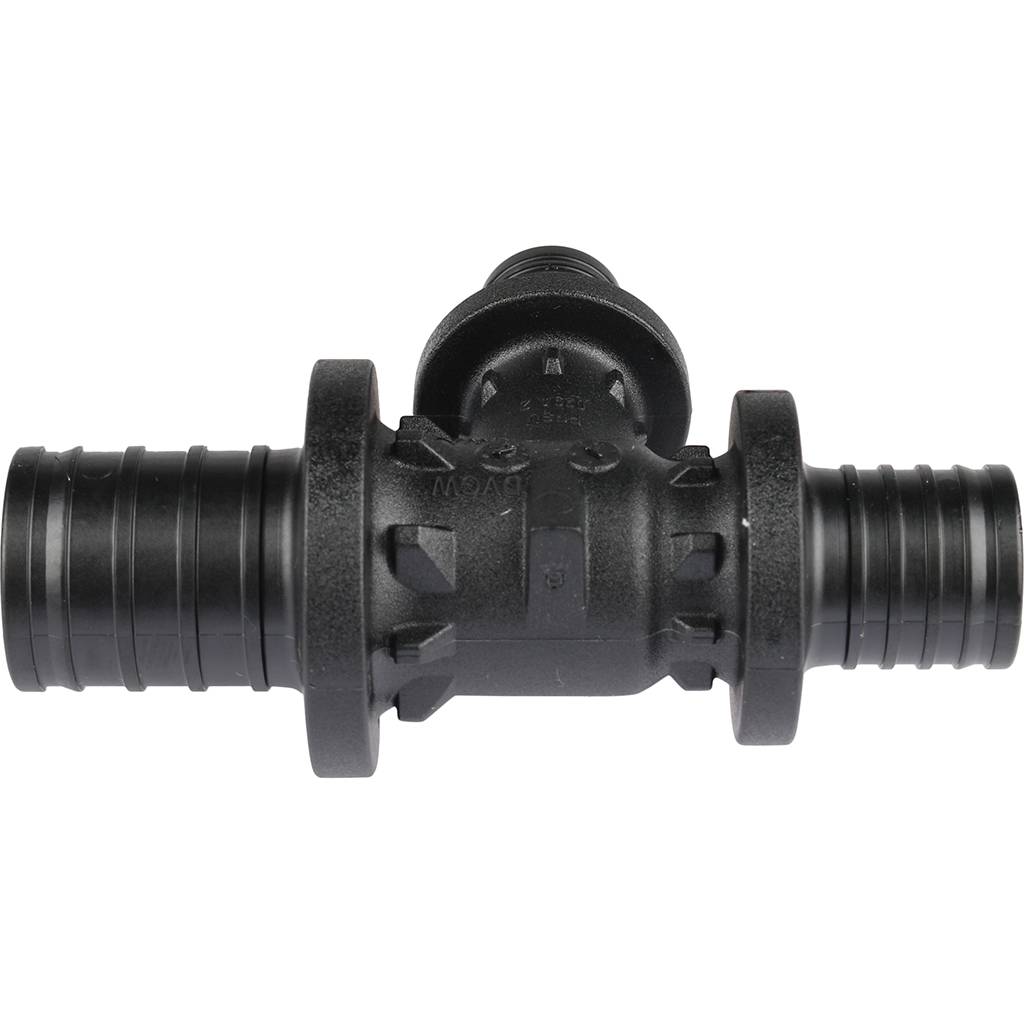 Тройник с уменьшенным боковым и торцевым проходом РЕХАУ RAUTITAN 25-16-20 PX для труб из сшитого полиэтилена аксиальный, 11600831001