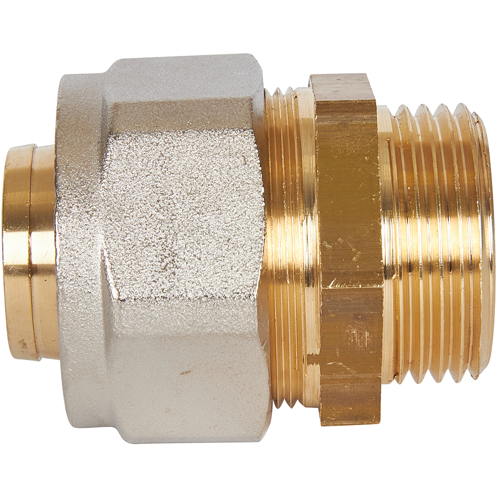 Переходник STOUT с наружной резьбой 1 х32 для металлопластиковых труб винтовой, SFS-0001-000132