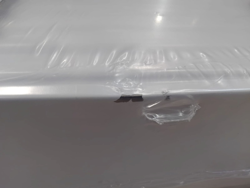 Уцененный товар (ВМЯТИНА/СКОЛ КРАСКИ): Стальной панельный радиатор ROMMER Ventil 33/500/800 нижнее правое подключение, RRS-2020-335080