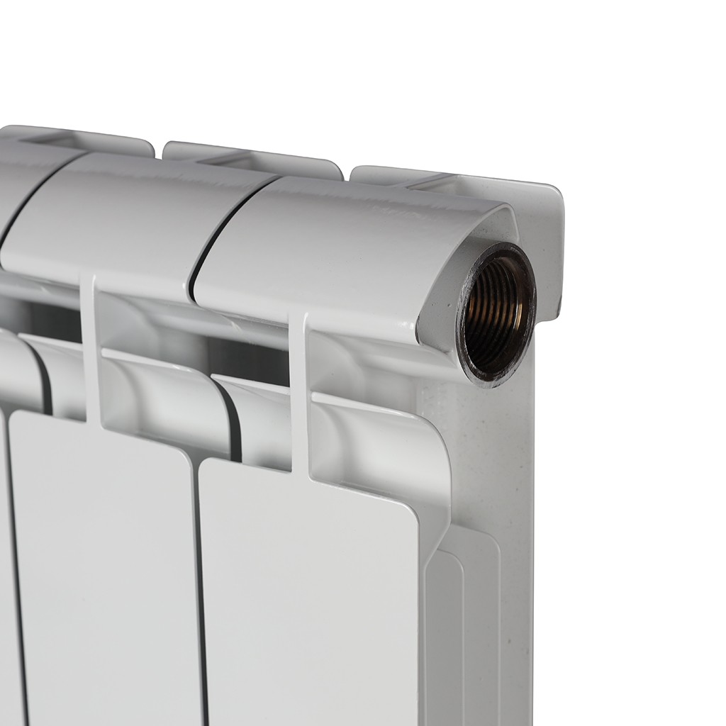 Радиатор биметаллический STOUT ALPHA 350 12 секций боковое подключение (белый RAL 9016), SRB-2310-035012