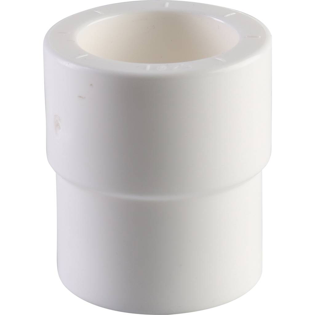 Муфта переходная внутр./наруж. Политэк 32х25 для полипропиленовых труб под сварку (цвет белый)