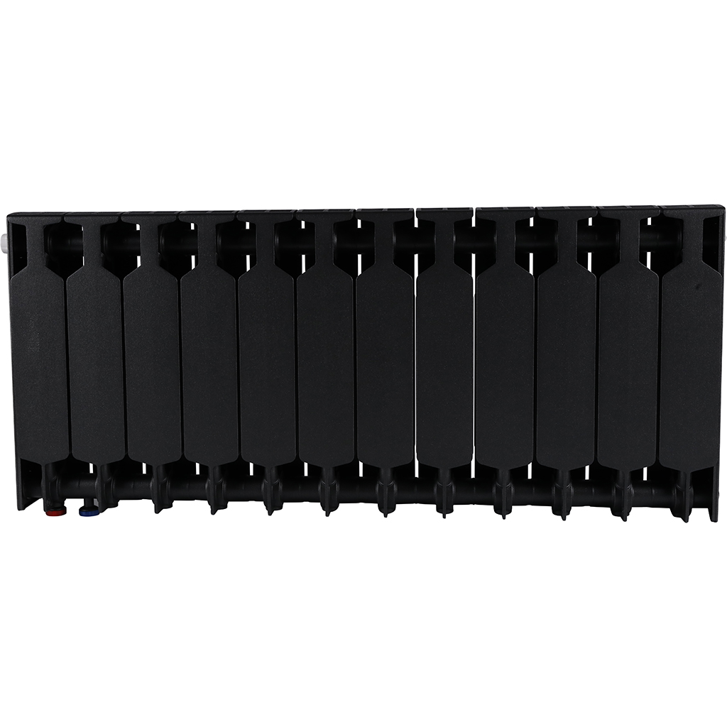 Радиатор биметаллический RIFAR SUPReMO VENTIL 350 SVR 12 секций нижнее правое подключение (Цвет АНТРАЦИТ), 4RS35.VR-12-AN