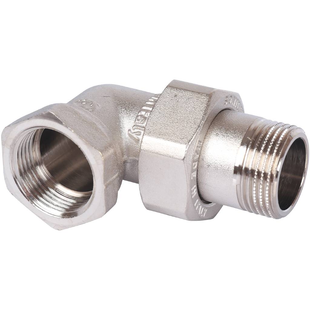 Разъемное угловое соединение STOUT американка ВН, никелированное 3/4, SFT-0059-000034